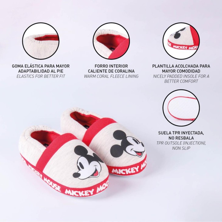 Zapatillas de Casa Mickey Mouse Francesita - Cerdá
