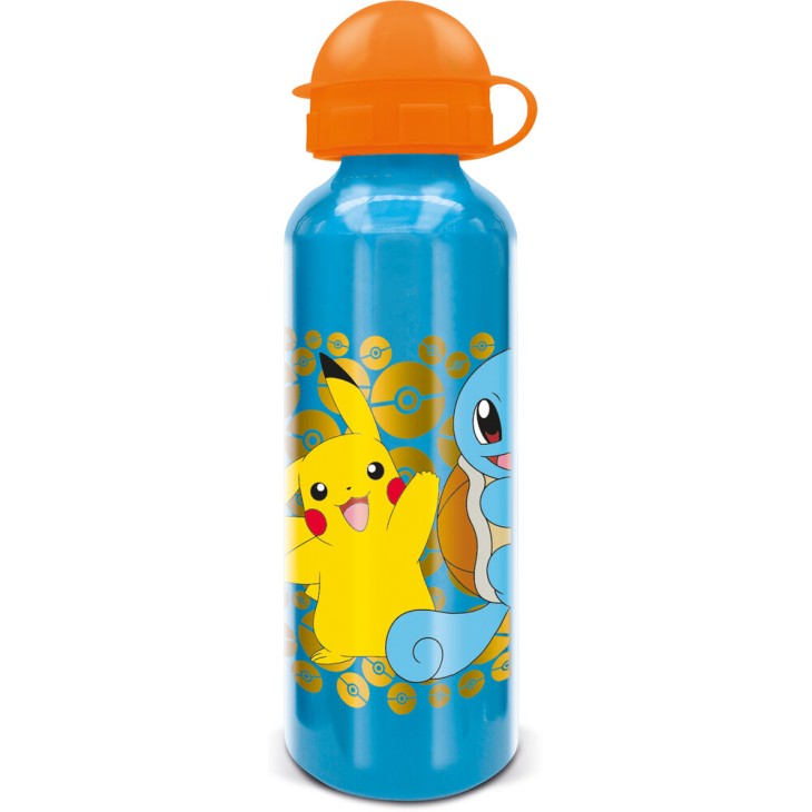 Botella De Agua Infantil Reutilizable De Aluminio De 530ml Pokemon