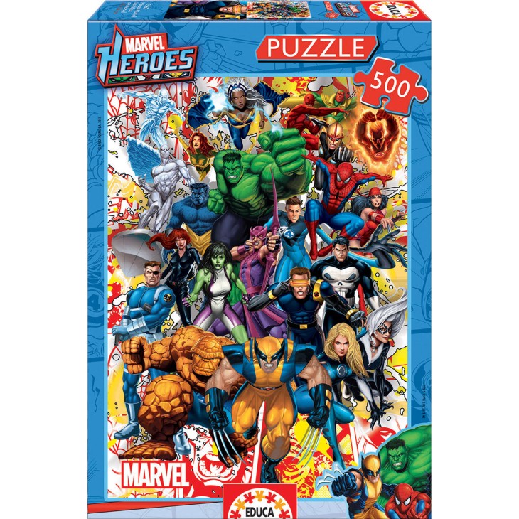 Puzzle Héroes Marvel 500 piezas