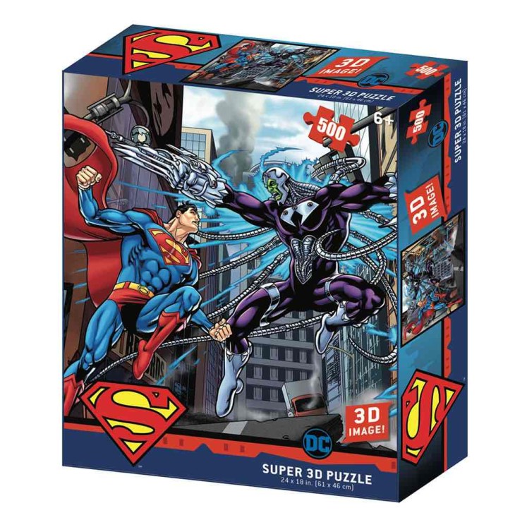 Puzzle Lenticular Superman vs Brainiac 500 piezas