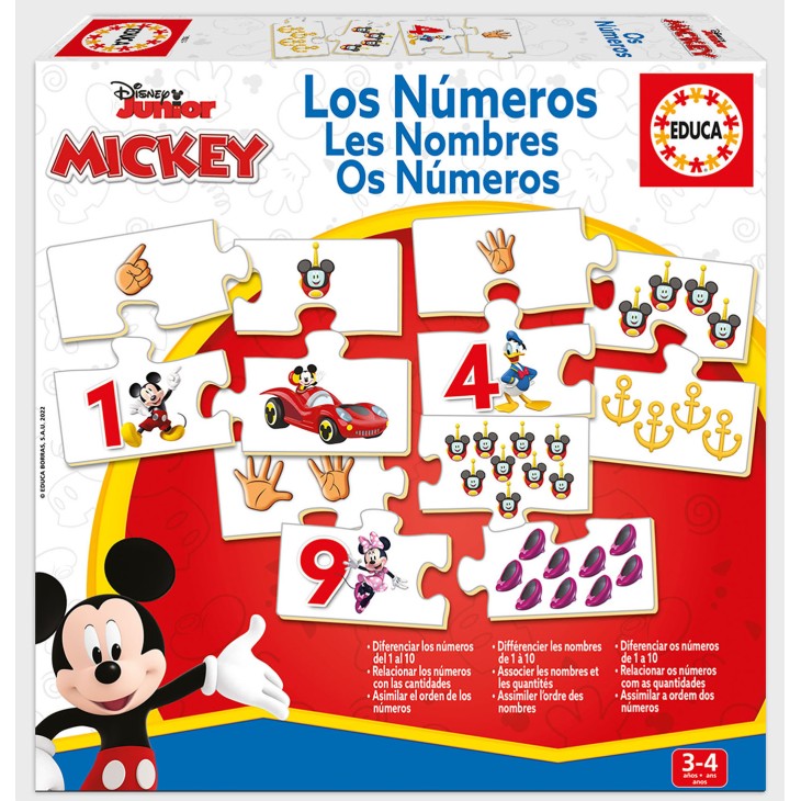Aprende los números con Mickey