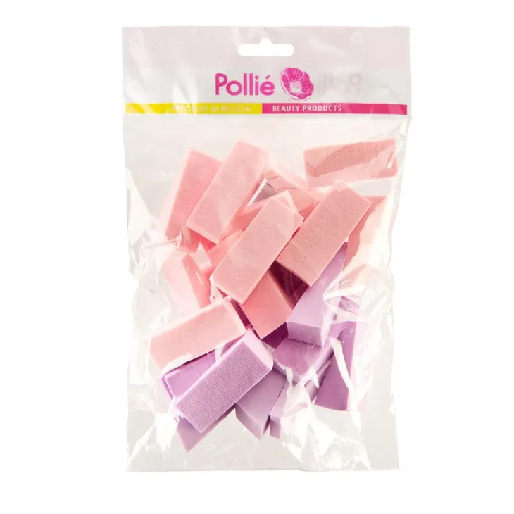 Esponjas de maquillaje triangular - Pollie - bolsa 24 unidades
