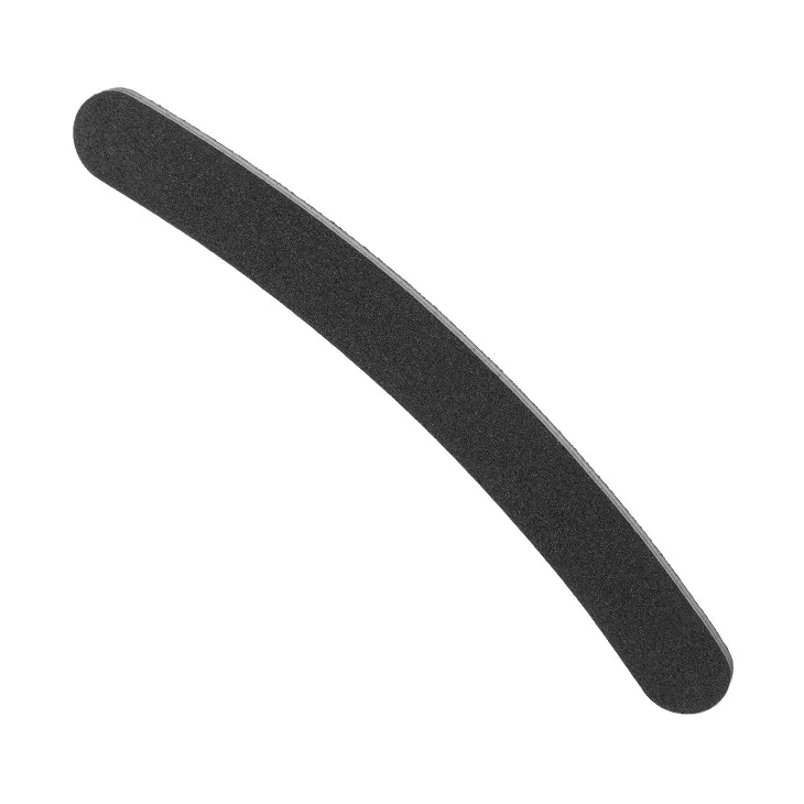 Lima de uñas - Negra acolchada curva - 175x 3mm