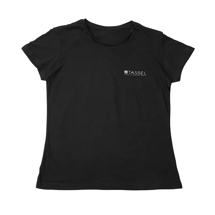 Camiseta Negra Tassel