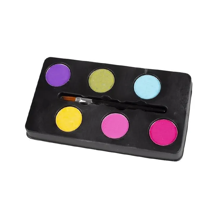 Maquillaje al Agua Efecto UV - Goodmark - Kit 6 Colores