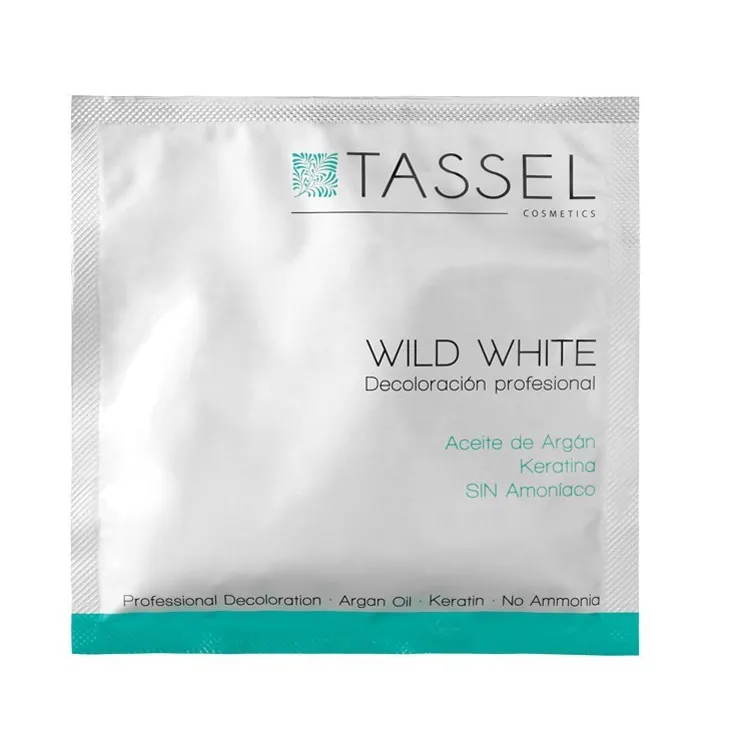 Decoloracion Argan y keratina sin amoniaco - Tassel - Sobre Wild White