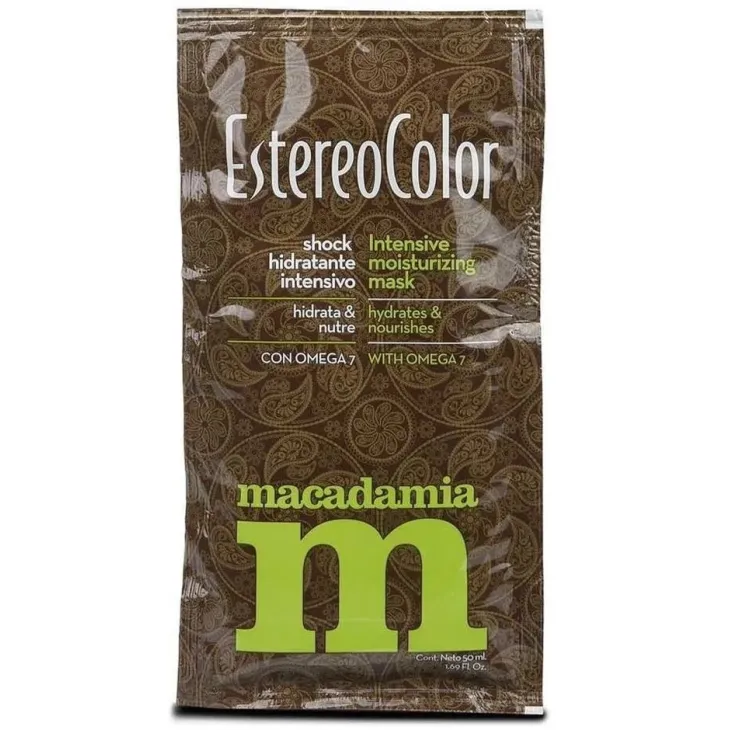 Mascarilla Estereocolor Macadamia - Sobre 25g en sobres para cabello seco