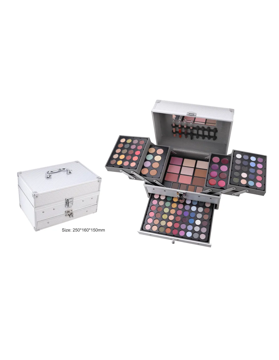 Maletín Maquillaje Profesional Travel Mya 168 Colores